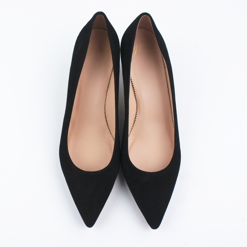 New JCREW Dulci Kitten heels in Black Suede - Picture 3 of 4